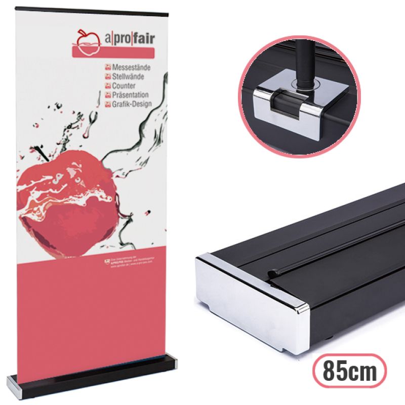 Rollbanner Deluxe Box85 black